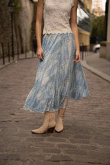 Choklate Paris Rock Vérone Karomuster & Liberty Blumenprint Blau