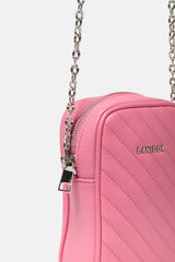 Lanidor Kleine Crossbody-Bag mit Steppung Rosa