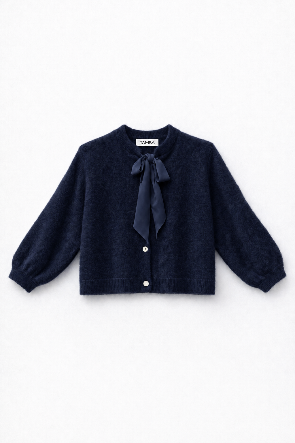 Flauschige Strickjacke mit Schluppen-Kragen: Anthrazit