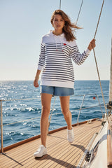 Ana & Lucy A-Linien-Shorts aus Denim "Daphia" Hellblau