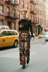 Ange Paris Hose Rossyla Aubussy Schwarz Samt