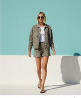 Minueto Shorts Animalprint 100% Baumwolle Beige