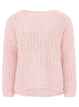 Zwillingsherz - Oversize Pullover Soft Knit in Rosa - Kuschelig weich