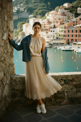 Ana & Lucy Jeansjacke "Erica" Normale Passform Hellblau