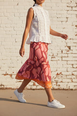 Ange Paris Midirock Rivila Rosa Blumenprint