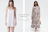 Choklate Paris -Schlichtes Unterkleid-Kleid Slipdress mit verstellbaren Trägern - Weiß