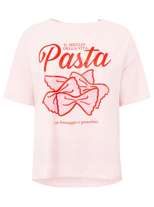 T-Shirt "Pasta" - Rosa