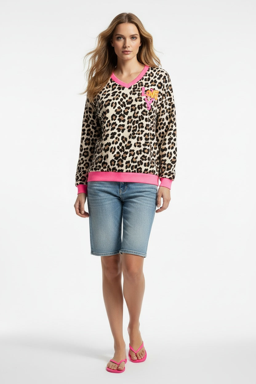 Ana & Lucy Bermuda Baggy Dad weite Passform Hellblau